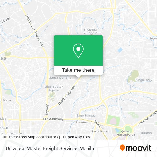 Universal Master Freight Services map
