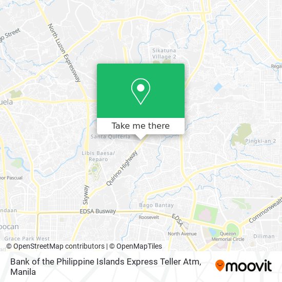 Bank of the Philippine Islands Express Teller Atm map