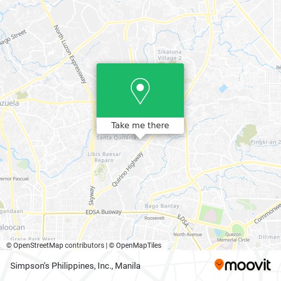 Simpson's Philippines, Inc. map