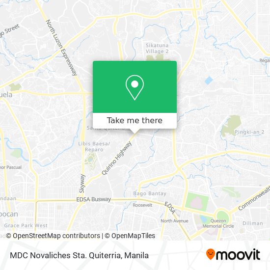 MDC Novaliches Sta. Quiterria map