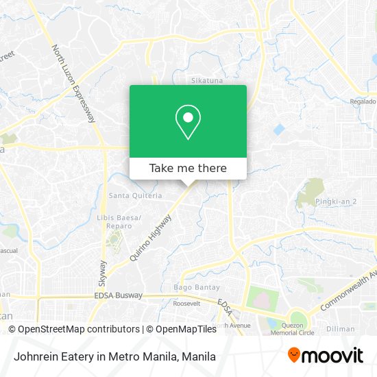 Johnrein Eatery in Metro Manila map