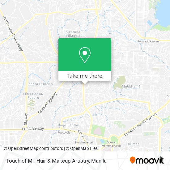 Touch of M - Hair & Makeup Artistry map