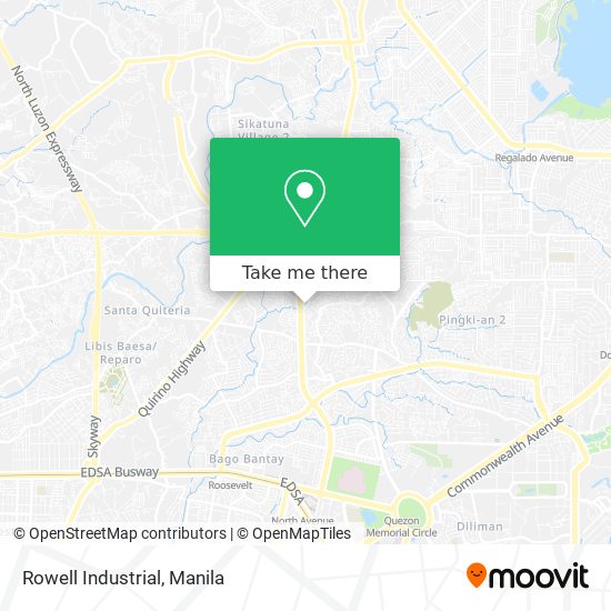 Rowell Industrial map