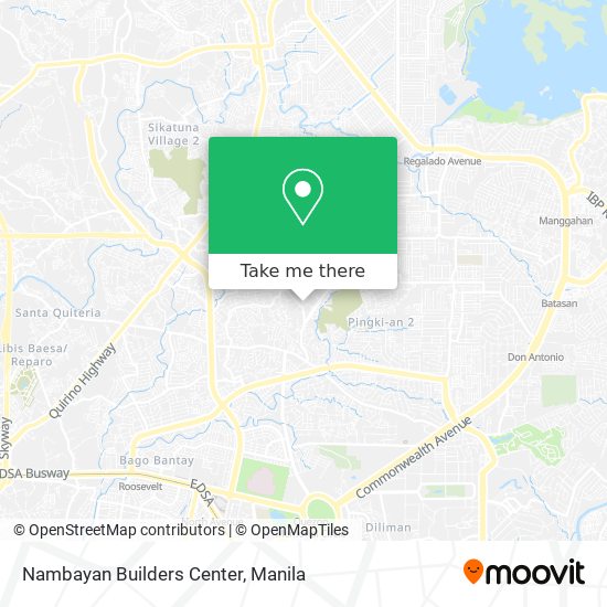 Nambayan Builders Center map