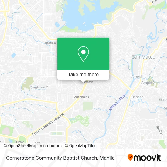 Cornerstone Community Baptist Church map
