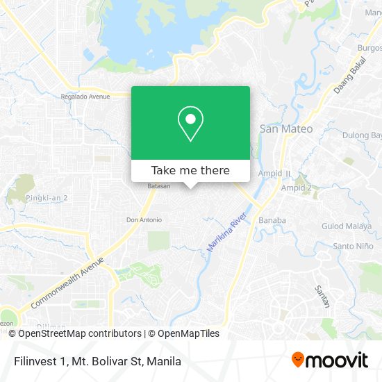 Filinvest 1, Mt. Bolivar St map