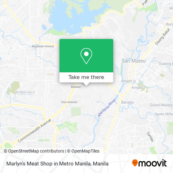 Marlyn's Meat Shop in Metro Manila map