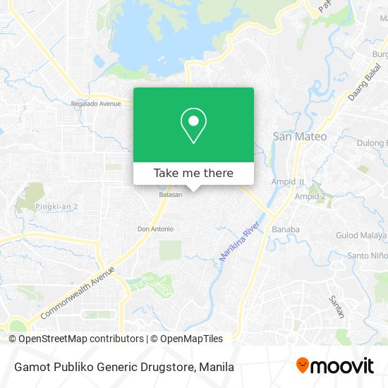 Gamot Publiko Generic Drugstore map