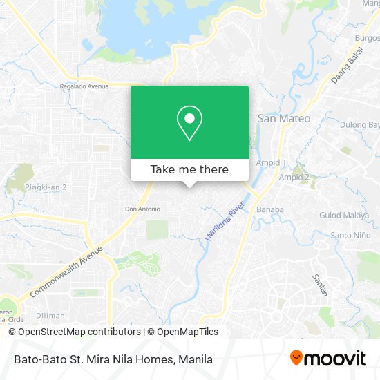 Bato-Bato St. Mira Nila Homes map