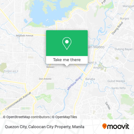 Quezon City, Caloocan City Property map