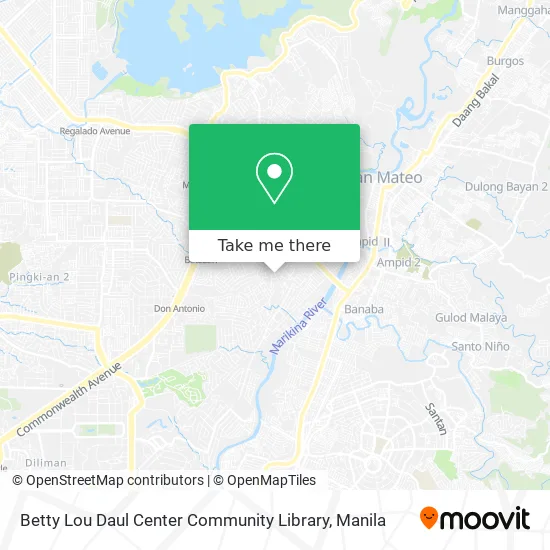 Betty Lou Daul Center Community Library map