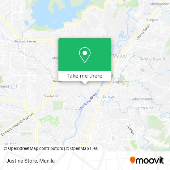Justine Store map