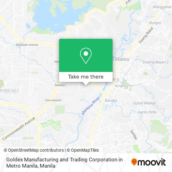Goldex Manufacturing and Trading Corporation in Metro Manila map