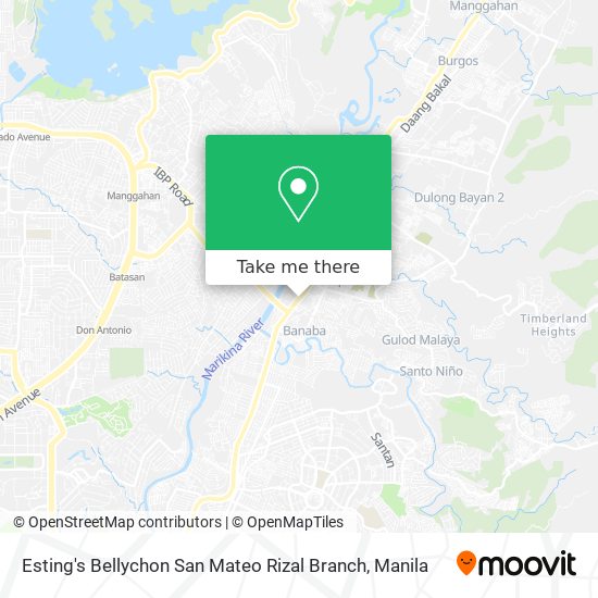 Esting's Bellychon San Mateo Rizal Branch map