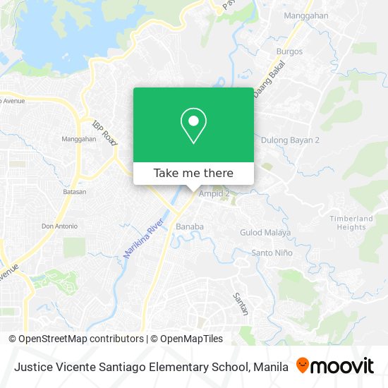 Justice Vicente Santiago Elementary School map