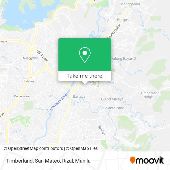 Timberland, San Mateo, Rizal map