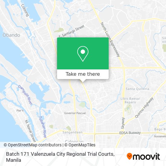 Batch 171 Valenzuela City Regional Trial Courts map