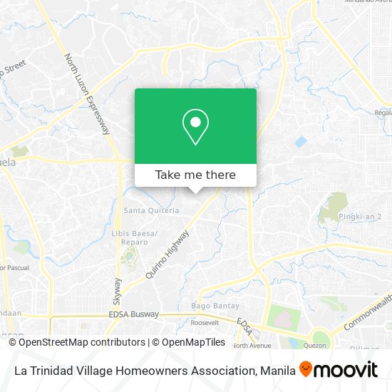 La Trinidad Village Homeowners Association map