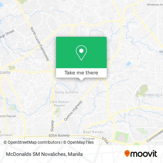 McDonalds SM Novaliches map