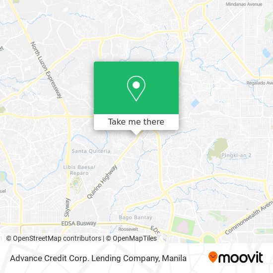 Advance Credit Corp. Lending Company map