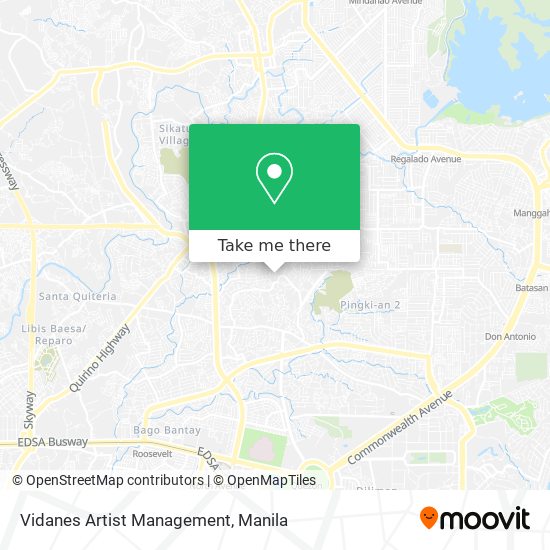 Vidanes Artist Management map