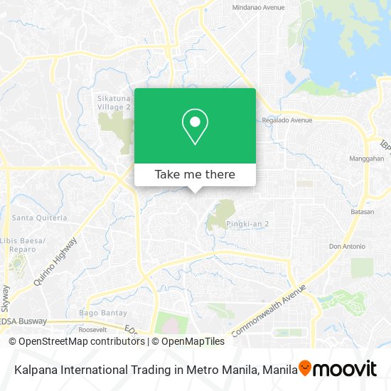 Kalpana International Trading in Metro Manila map