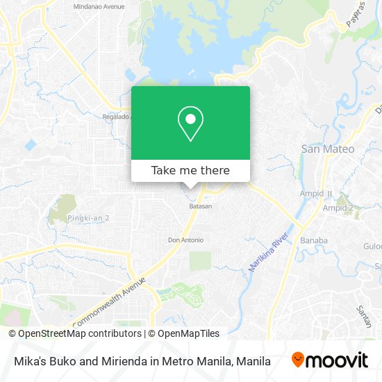 Mika's Buko and Mirienda in Metro Manila map