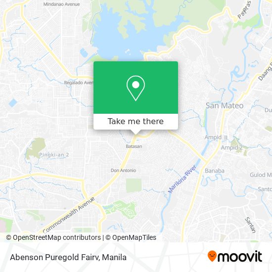 Abenson Puregold Fairv map