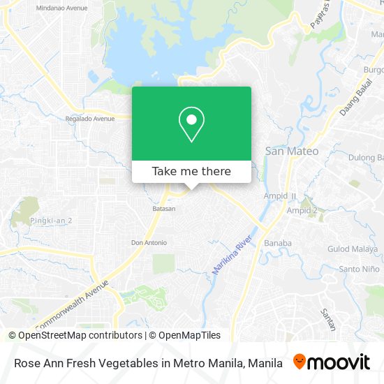 Rose Ann Fresh Vegetables in Metro Manila map