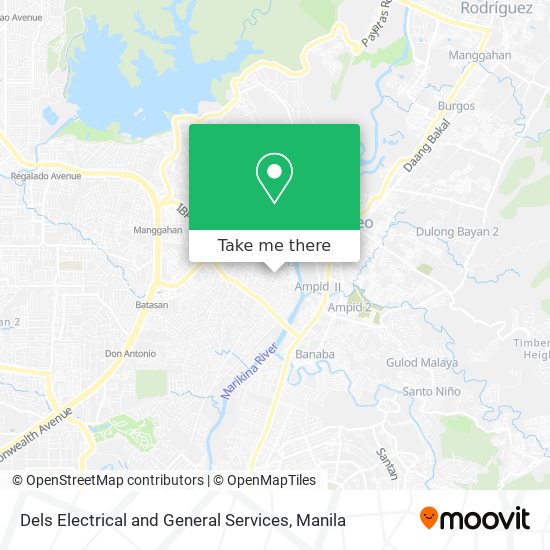 Dels Electrical and General Services map