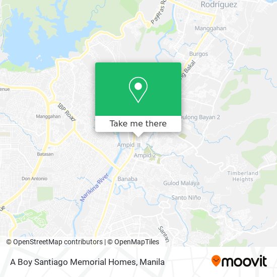 A Boy Santiago Memorial Homes map