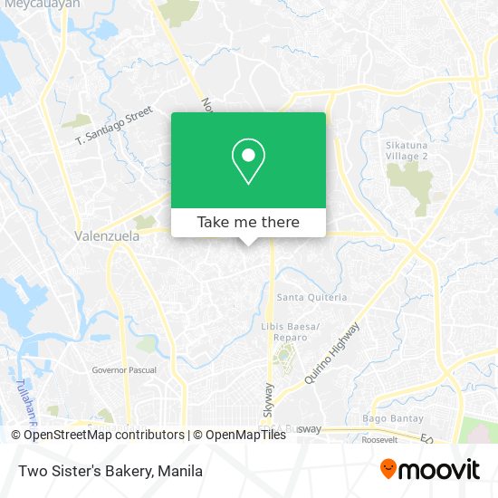 Two Sister's Bakery map
