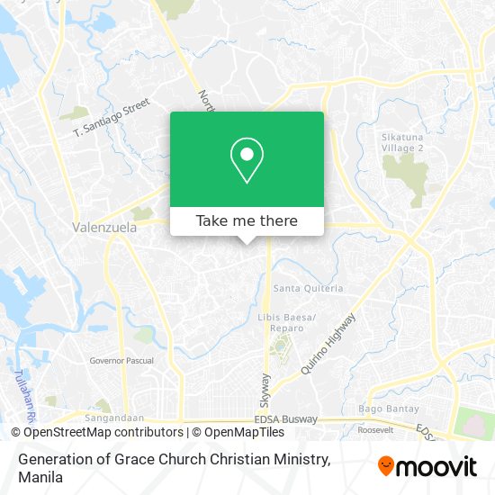 Generation of Grace Church Christian Ministry map