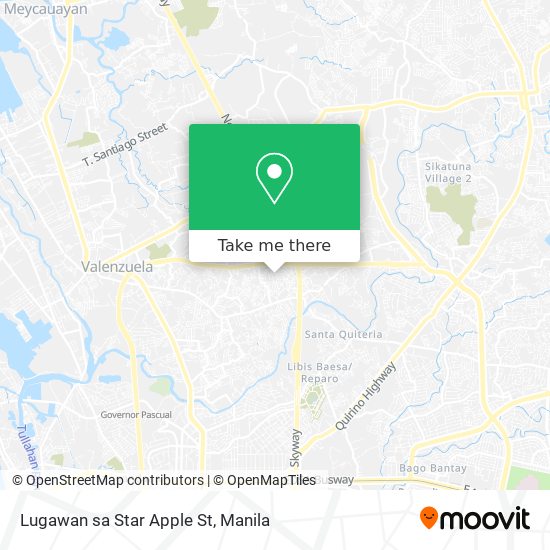 Lugawan sa Star Apple St map