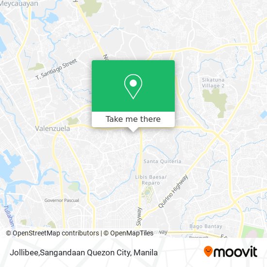 Jollibee,Sangandaan Quezon City map