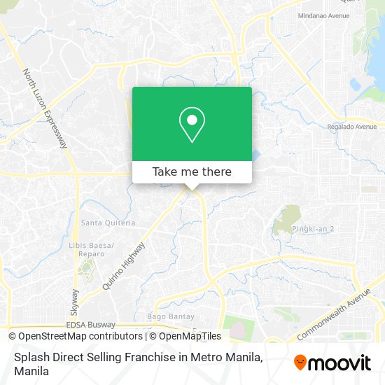 Splash Direct Selling Franchise in Metro Manila map
