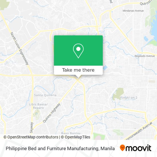 Philippine Bed and Furniture Manufacturing map