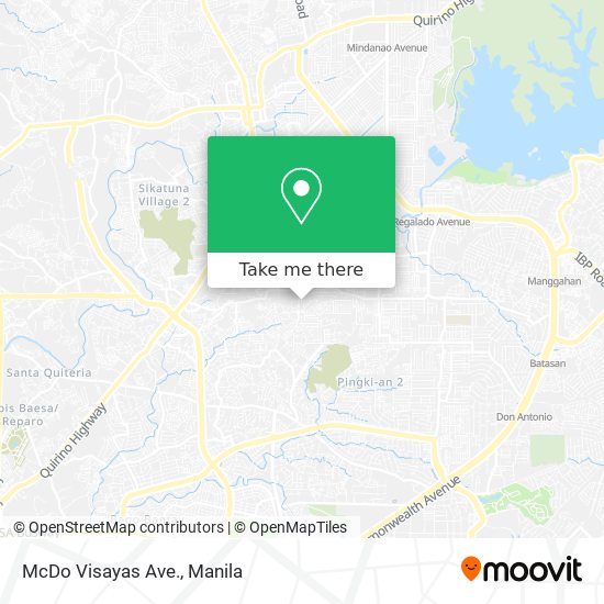 McDo Visayas Ave. map