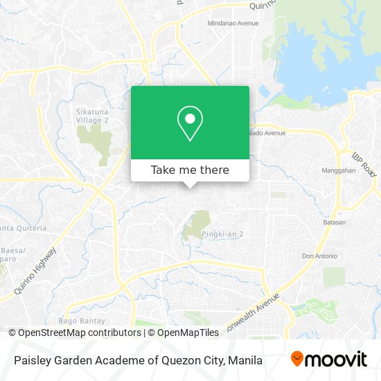 Paisley Garden Academe of Quezon City map