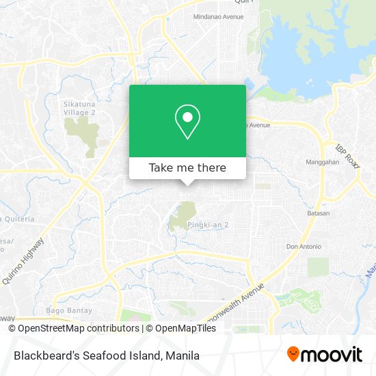 Blackbeard's Seafood Island map