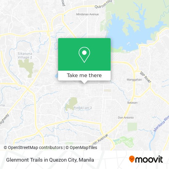 Glenmont Trails in Quezon City map