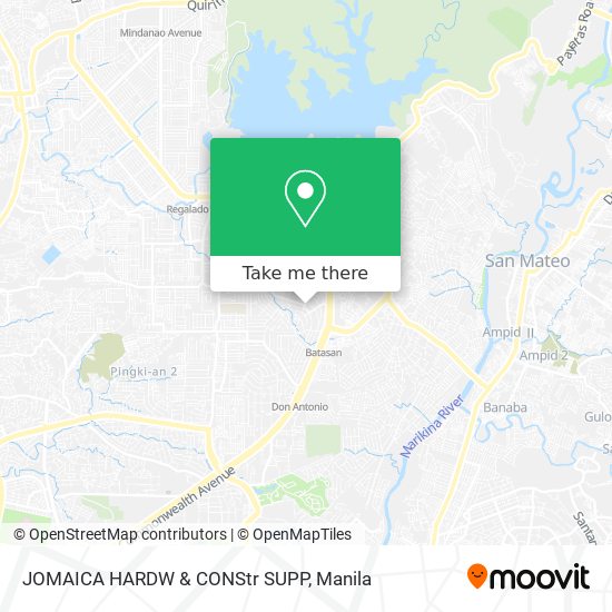 JOMAICA HARDW & CONStr SUPP map