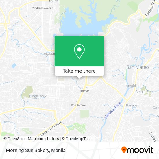 Morning Sun Bakery map