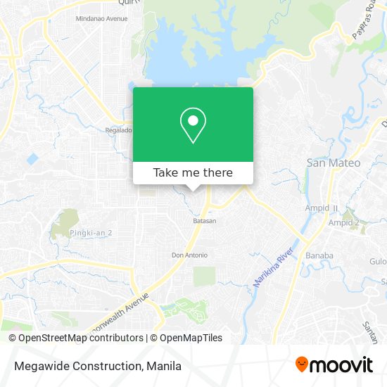 Megawide Construction map