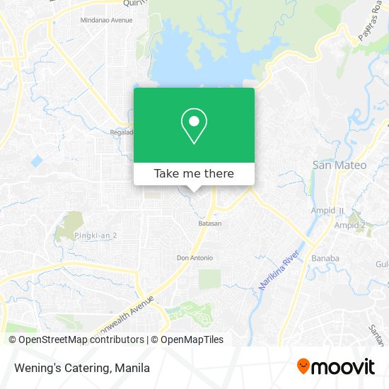 Wening's Catering map