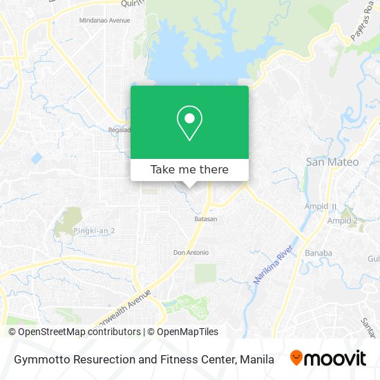 Gymmotto Resurection and Fitness Center map