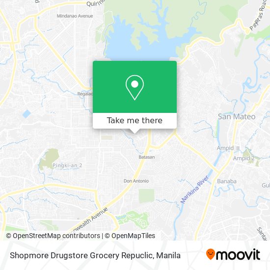 Shopmore Drugstore Grocery Repuclic map