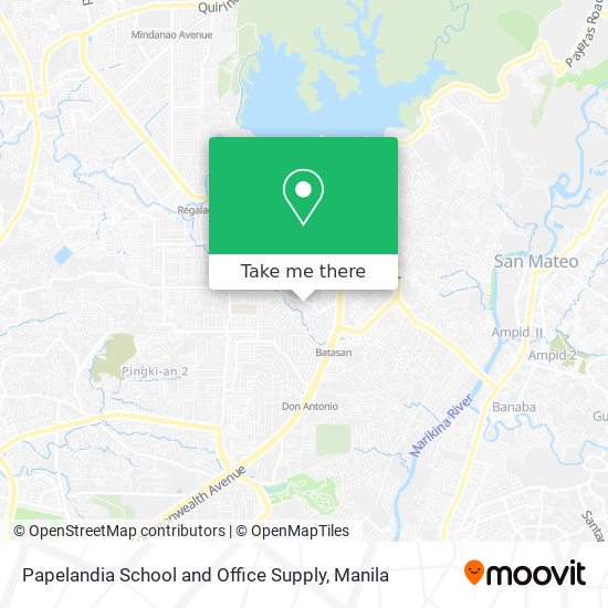 Papelandia School and Office Supply map