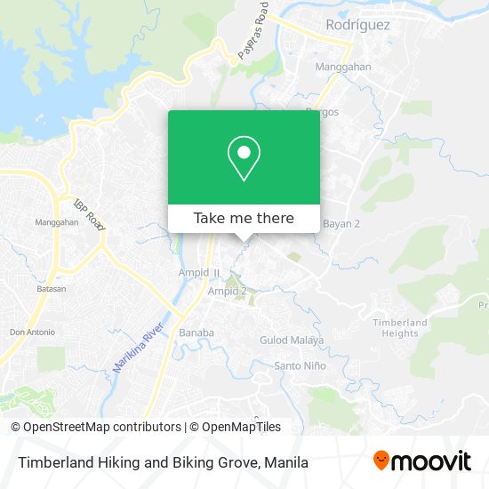 Timberland Hiking and Biking Grove map