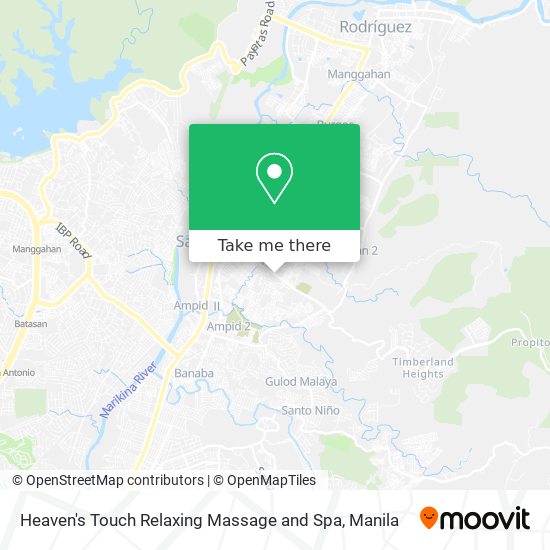 Heaven's Touch Relaxing Massage and Spa map